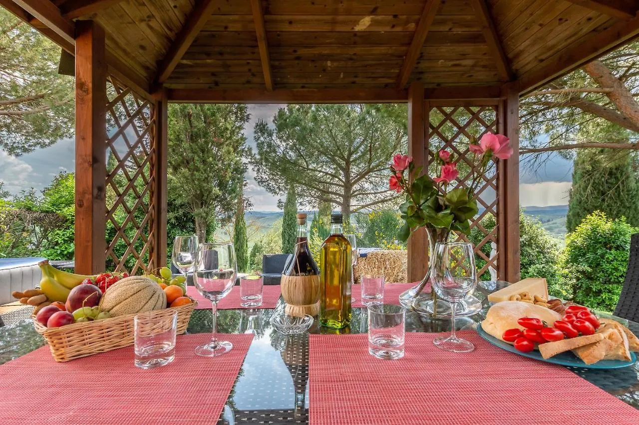 Apartment Tuscany Balcony: Crete Senesi Casetta